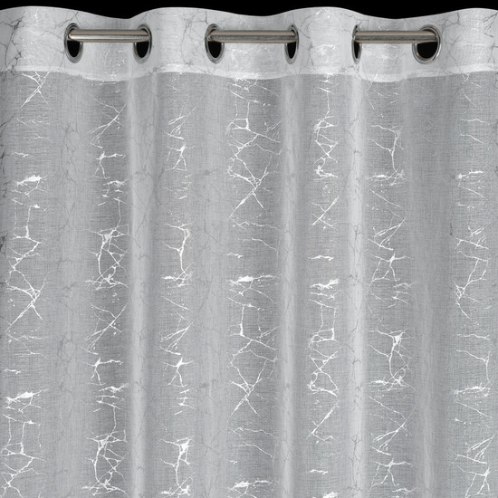 Reva etamin függöny márvány mintával Fehér 140x250 cm Reva etamin függöny márvány mintával Fehér 140x250 cm