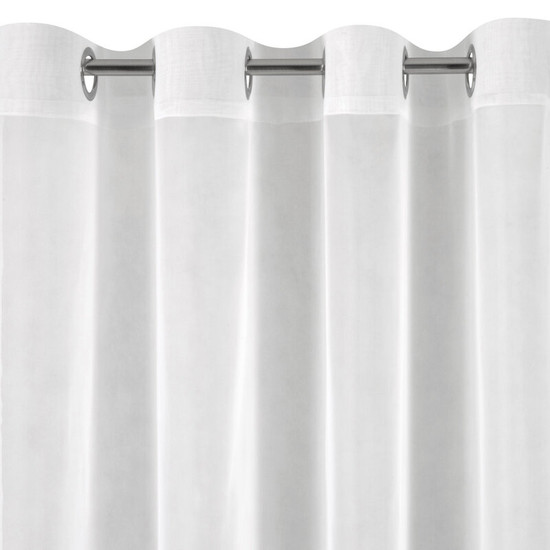 Lucy fényáteresztő függöny voile anyagból Fehér 300x250 cm