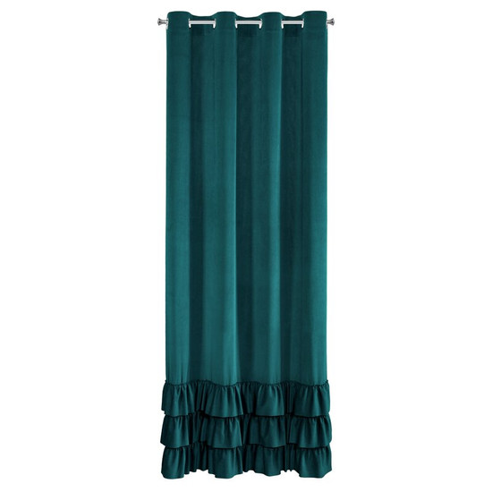 Megi fodros dekor függöny Sötét türkiz 140x250 cm Megi fodros dekor függöny Sötét türkiz 140x250 cm