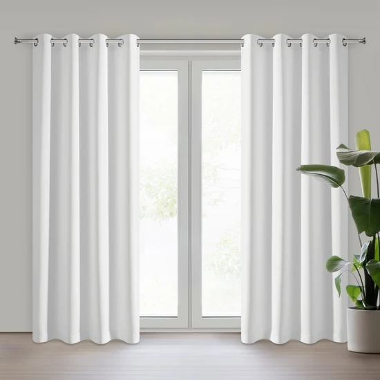 Adley sötétítő függöny Fehér 135x250 cm