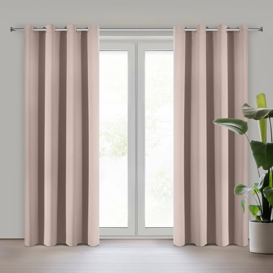 Adley sötétítő függöny Pasztell rózsaszín 135x250 cm