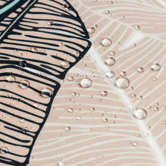 Garden mintás vízálló kerti függöny elkötővel Bézs/zöld 155x200 cm