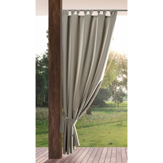 Garden vízálló kerti függöny elkötővel Cappucino 155x260 cm