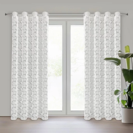 Jasmin Eva Minge függöny Fehér 140x250 cm
