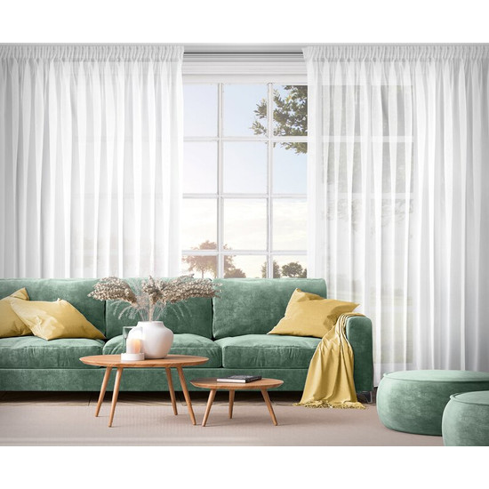 Lucy voile függöny Fehér 300x270 cm Lucy voile függöny Fehér 300x270 cm