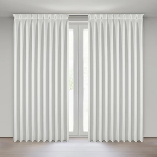 Melanie bársony sötétítő függöny Fehér 125x270 cm