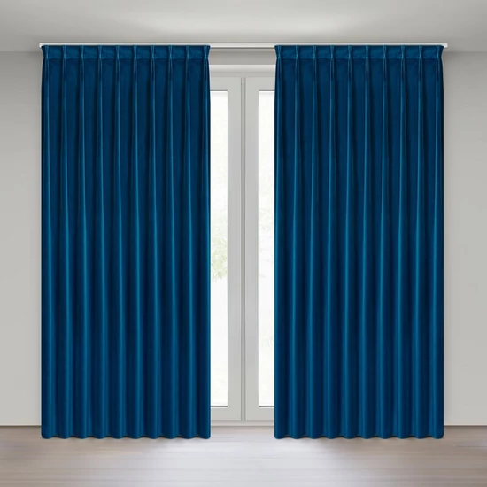 Melanie bársony sötétítő függöny Gránátkék 125x270 cm