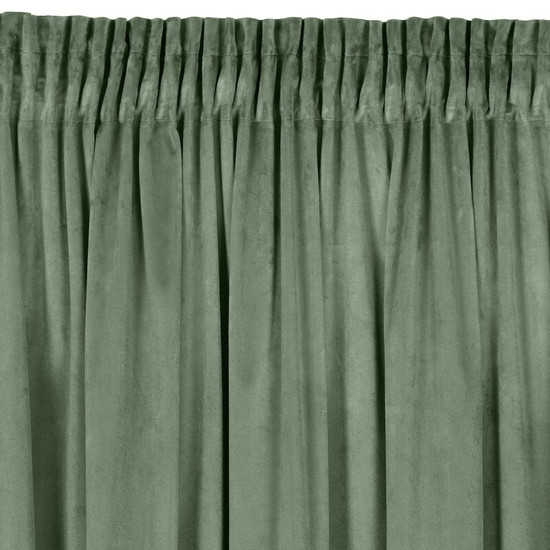 Melanie bársony sötétítő függöny Sötét menta 140x270 cm