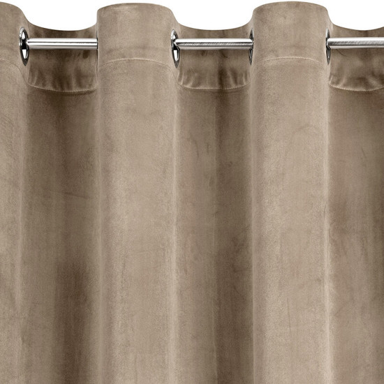 Melanie bársony sötétítő függöny Sötét bézs 140x250 cm Melanie bársony sötétítő függöny Sötét bézs 140x250 cm