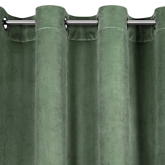 Melanie bársony sötétítő függöny Sötét menta 140x250 cm