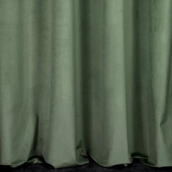 Melanie bársony sötétítő függöny Sötét menta 140x250 cm