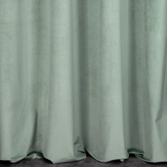 Melanie bársony sötétítő függöny Világos menta 140x270 cm