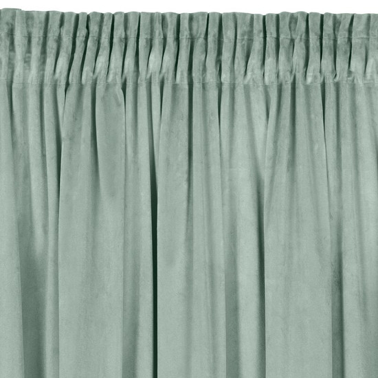 Melanie bársony sötétítő függöny Világos menta 140x270 cm