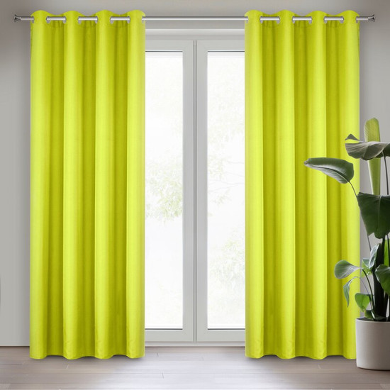 Rita egyszínű dekor függöny Lime 140x250 cm Rita egyszínű dekor függöny Lime 140x250 cm