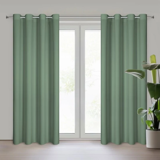 Rita egyszínű dekor függöny Sötét menta 140x250 cm Rita egyszínű dekor függöny Sötét menta 140x250 cm