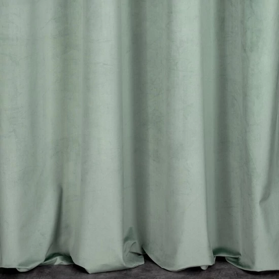 Rosa bársony sötétítő függöny Világos menta 140x250 cm