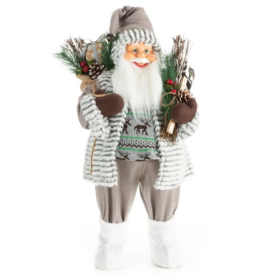 Mikulás figura 78a Fehér 80 cm