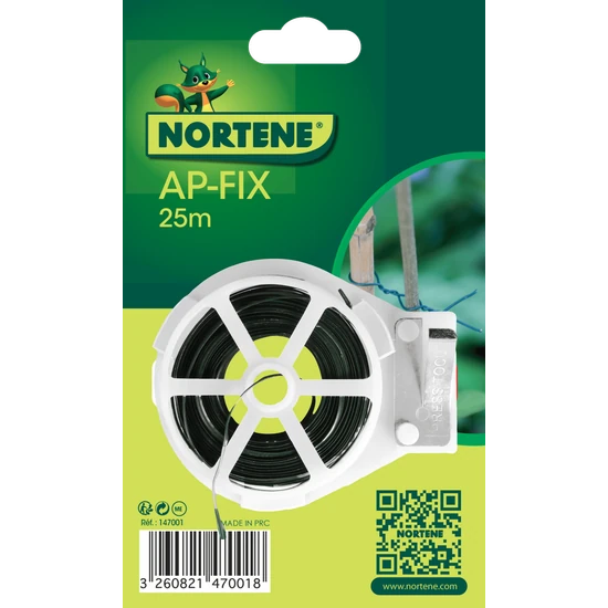 AP-FIX - Erősített, műanyaggal bevont drótkötöző 2 mm x 25 m zöld