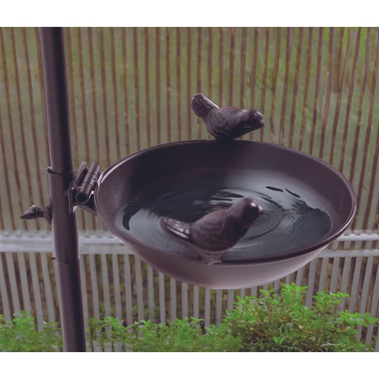 BIRDY SWIM - Egyedi megjelenésű fém madáritató, barna, (26 db/display)