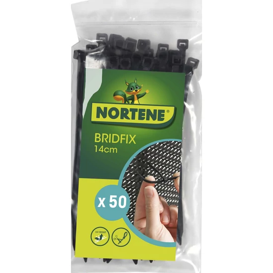 BRIDFIX - Többfunkciós gyorskötöző 14 cm fekete (50 kötöző/csomag)