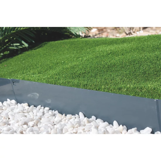 EASY BORDURA  - Extra tartós acél ágyásszegély, 1,06 x 0,18 m, antracit