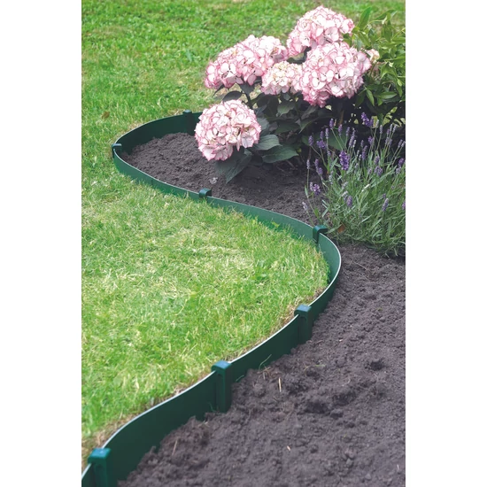 ETIK BORDURA - Rugalmas ágyásszegély  15cm x  10m zöld
