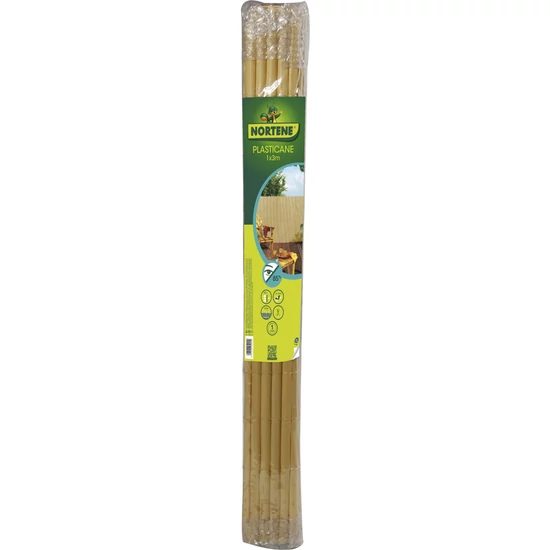 PLASTICANE -  Félovális profilú műanyag nád 2 x 3 m bambusz