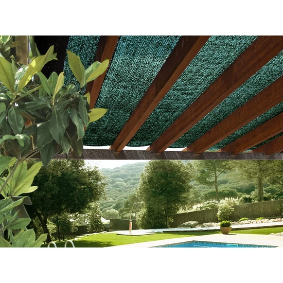 SUN-NET - Árnyékoló háló  4 x 5 m zöld