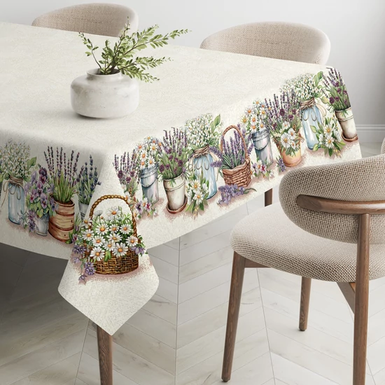 Flower shop levendulás gobelin asztalterítő 137x240 cm