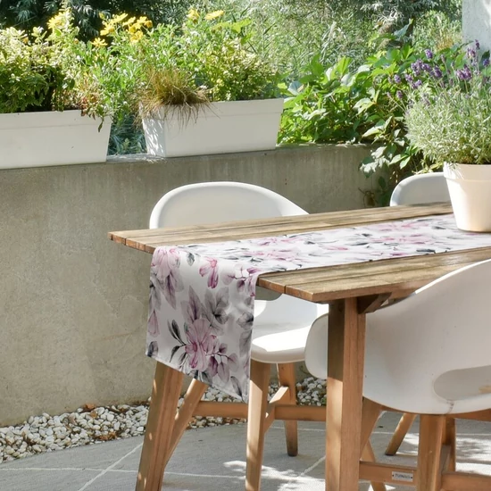 Garden30 kültéri asztalterítő Fehér 40x140 cm