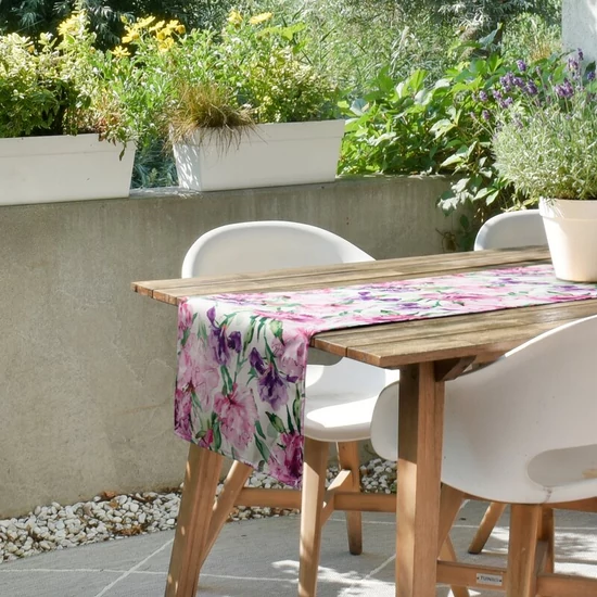 Garden34 kültéri asztalterítő Rózsaszín 40x140 cm