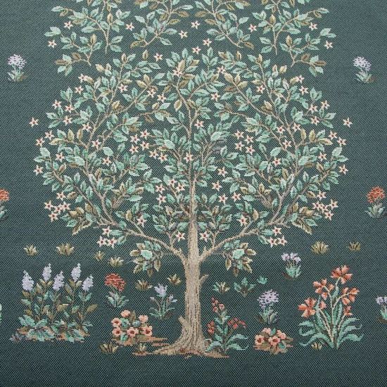 Gobelin asztalterítő fa motívummal Zöld 45x140 cm - 5 cm