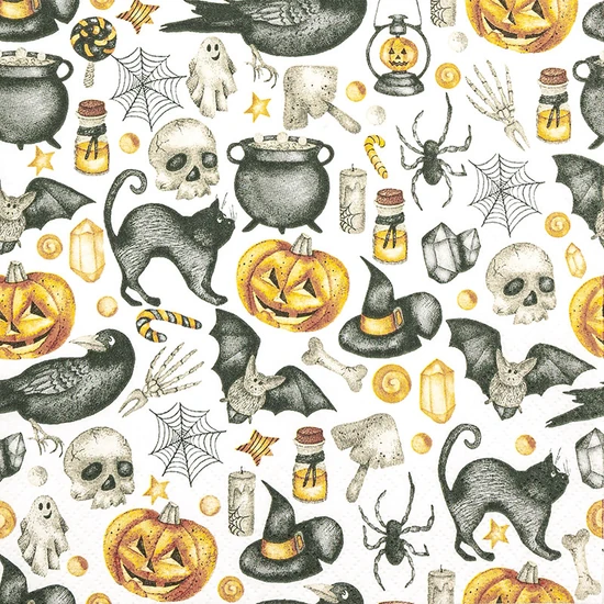 Hocus Pocus halloween szalvéta 3 rétegű 20 db/csomag