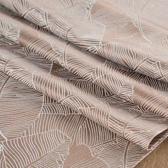 Isla banánlevél mintás jacquard asztalterítő Sötét bézs 85x85 cm Isla banánlevél mintás jacquard asztalterítő Sötét bézs 85x85 cm