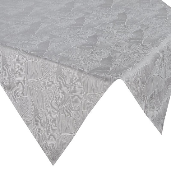 Isla banánlevél mintás jacquard asztalterítő Ezüst 85x85 cm Isla banánlevél mintás jacquard asztalterítő Ezüst 85x85 cm