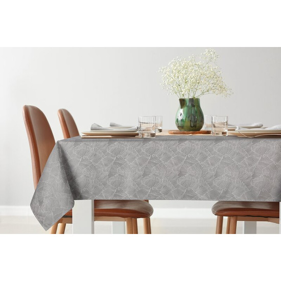 Isla banánlevél mintás jacquard asztalterítő Ezüst 140x180 cm Isla banánlevél mintás jacquard asztalterítő Ezüst 140x180 cm