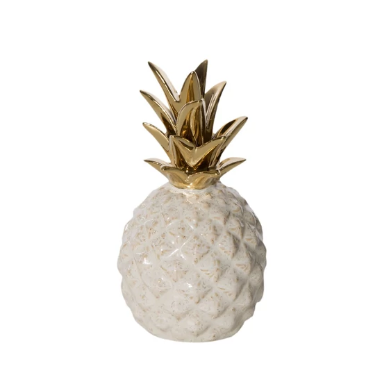 darla-ananasz-keramia-figura-kremszin-arany-9-x-9-x-16-cm-hs440267