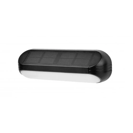 EcoLight Solar RGB+WW fekete homlokzati lámpatest IP65-ös védettségű