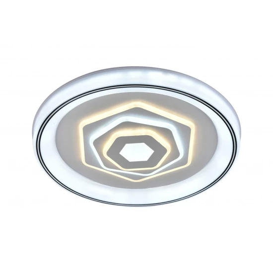 Lucero Evelin 110 W-os 50 cm átmérőjű fehér LED távirányítós és mobil applikációval vezérelhető mennyezeti lámpa