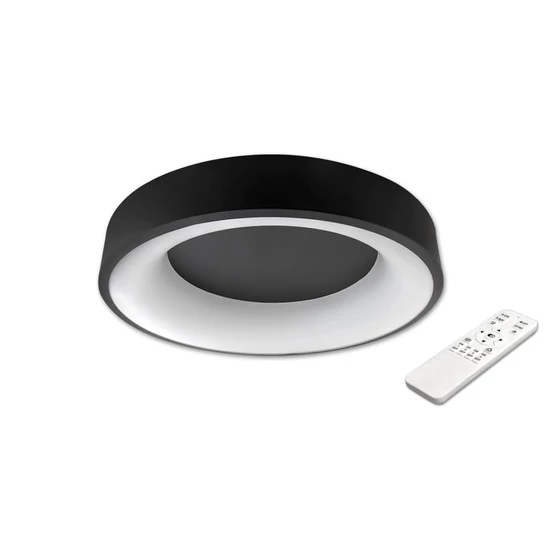 MasterLED Galaxis Nova 54 W-os 40x8 cm fekete LED távirányítós mennyezeti lámpa