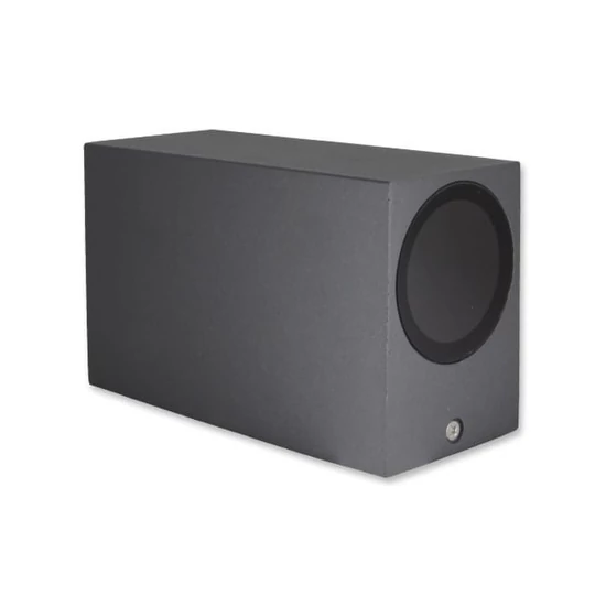 MasterLED Lida 150x92 sötétszürke szögletes oldalfali lámpa GU10-es foglalattal