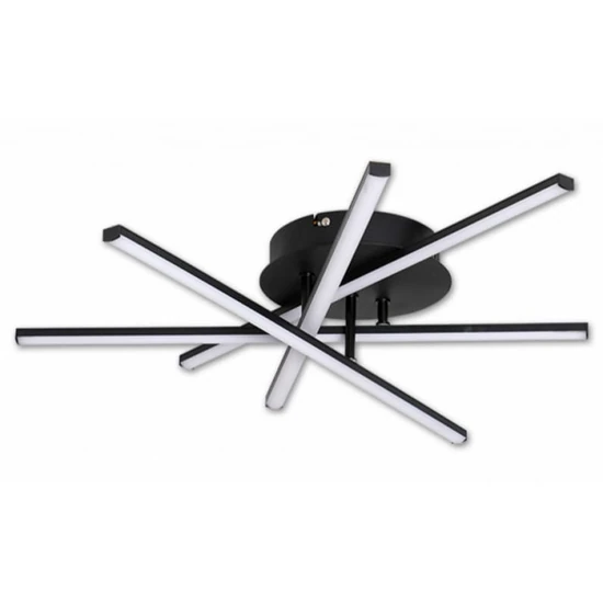 MasterLED Modena Rivera 35 W-os ø50 cm natúr fehér fekete LED mennyezeti lámpa