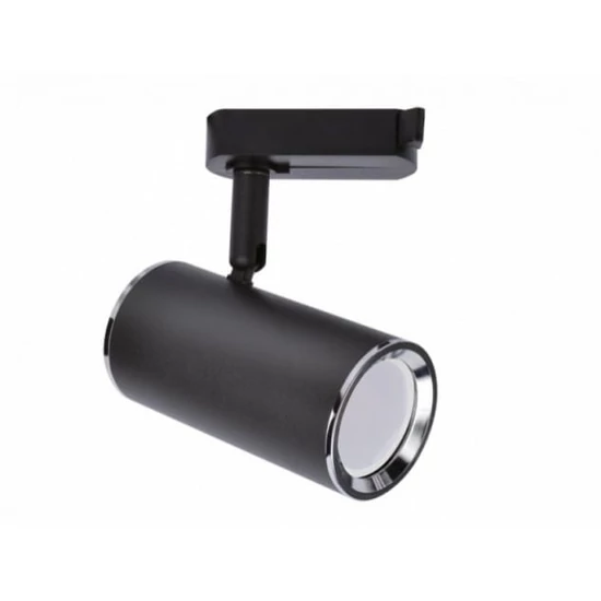 Strühm Megan 124x54 mm fekete sínre szerelhető lámpa GU10-es foglalattal
