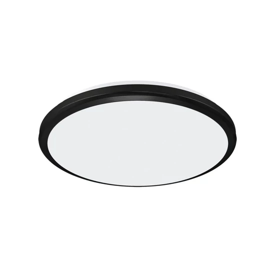 Strühm Planar 18 W-os ø265 mm kerek fekete mennyezeti lámpa IP54-es védettségű