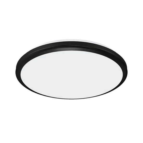 Strühm Planar 24 W-os ø315 mm kerek fekete mennyezeti lámpa IP54-es védettségű