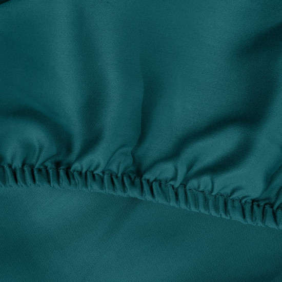 Nova3 pamut-szatén gumis lepedő Türkiz 220x200 cm +30 cm Nova3 pamut-szatén gumis lepedő Türkiz 220x200 cm +30 cm