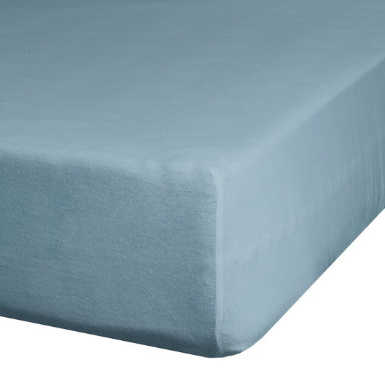 Jersey pamut gumis lepedő Kék 90x200 cm +25 cm