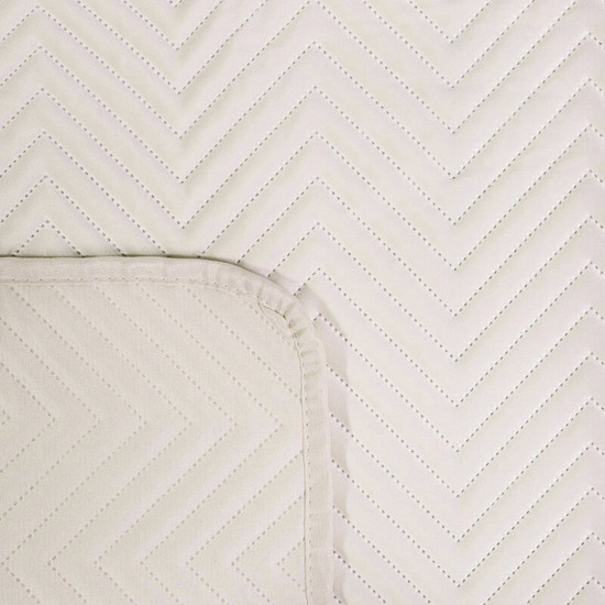 Sofia bársony ágytakaró Krémszín 200x220 cm