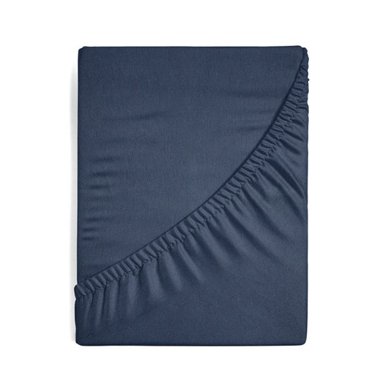 Jersey pamut gumis lepedő Gránátkék 220x200 cm +30 cm Jersey pamut gumis lepedő Gránátkék 220x200 cm +30 cm