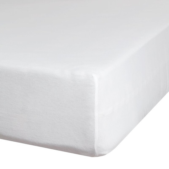 Jersey pamut gumis lepedő Fehér 160x200 cm +30 cm Jersey pamut gumis lepedő Fehér 160x200 cm +30 cm